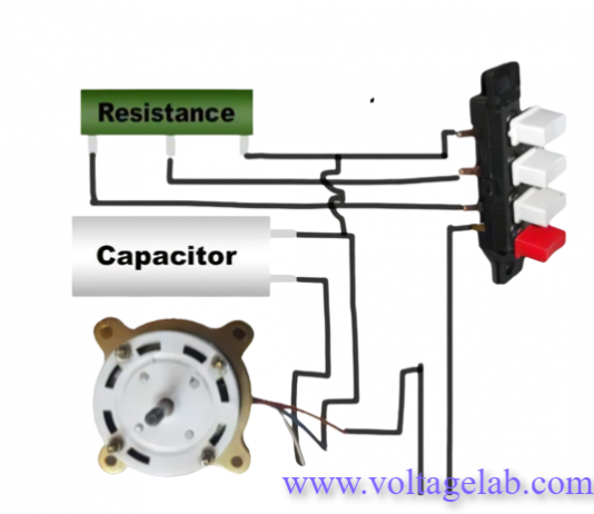 3 Wire Capacitor Diagram For Ceiling Fan Voltage Lab